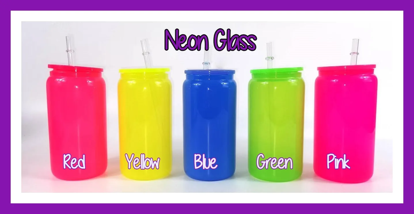 16oz Glass or Plastic Cup-Just Breathe (Dandelions)