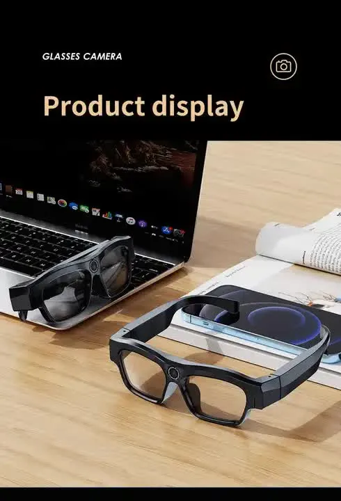 4K Smart Bluetooth Glasses with Camera | 256GB Storage | Multifunctional Video Recording & Live Streaming Glasses