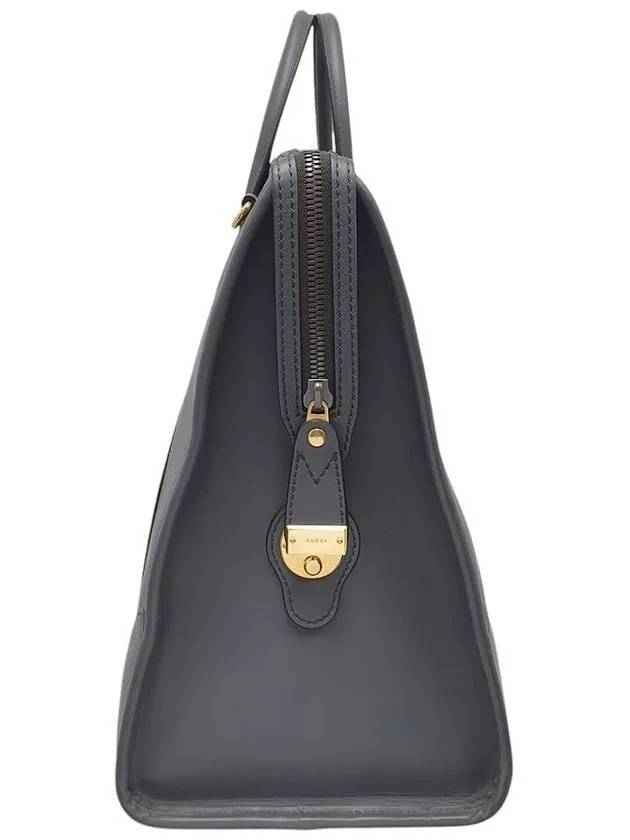 715773 Bauletto extra large canvas double bag tote strap