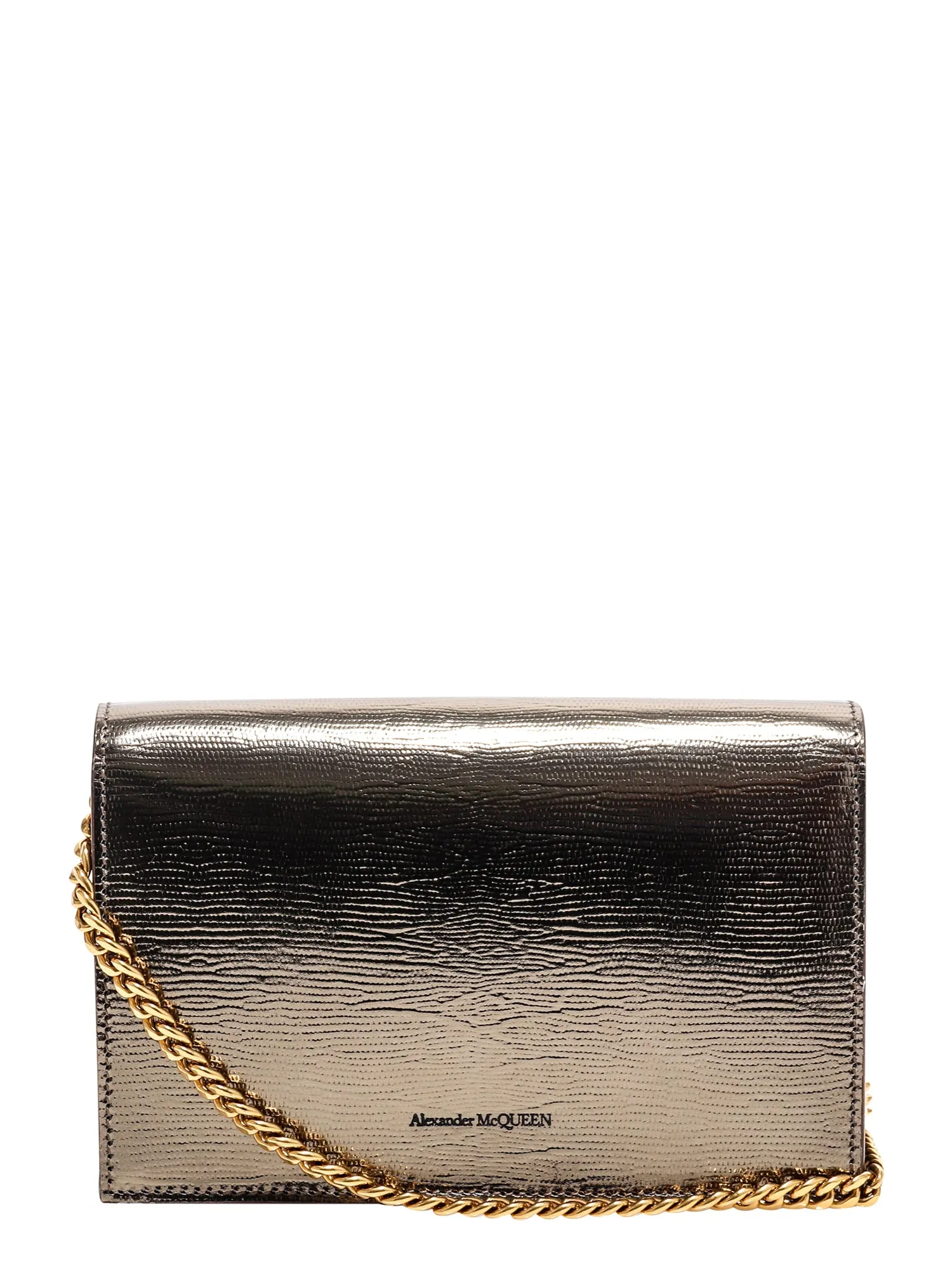 Alexander McQueen Metallic Clutch