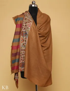 Almond Brown Kani Pashmina Shawl