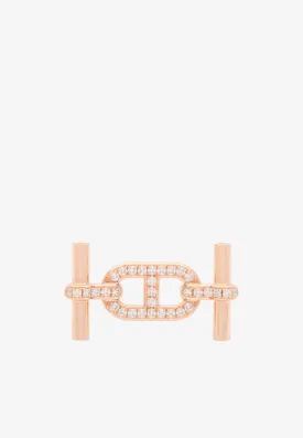Ancre Belt Buckle in Rose Gold and Diamonds