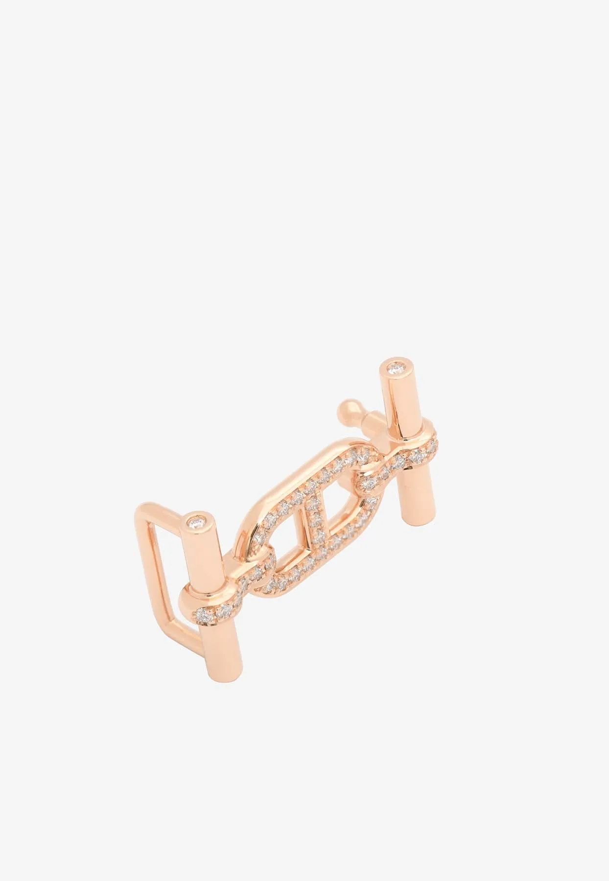 Ancre Belt Buckle in Rose Gold and Diamonds
