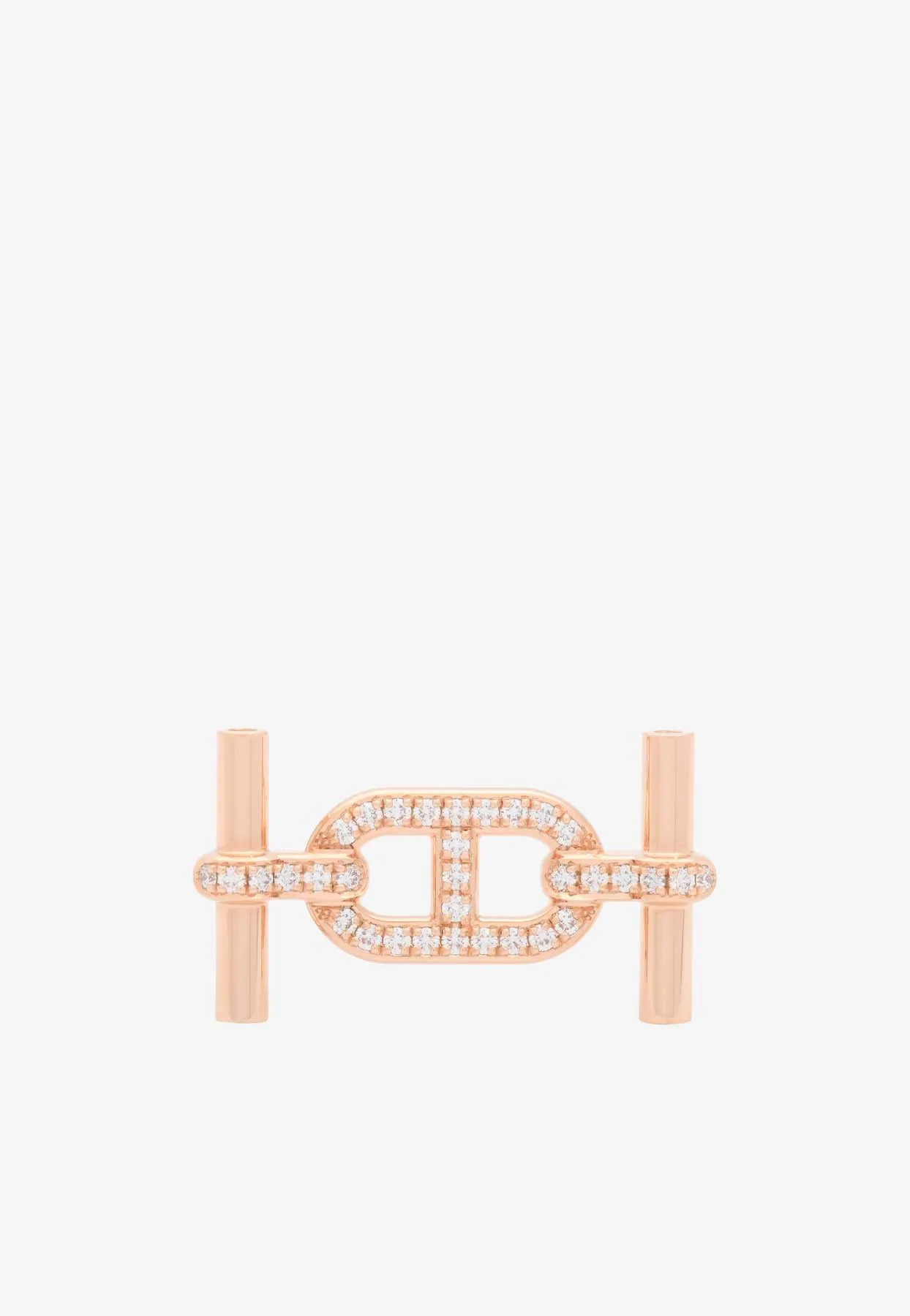 Ancre Belt Buckle in Rose Gold and Diamonds
