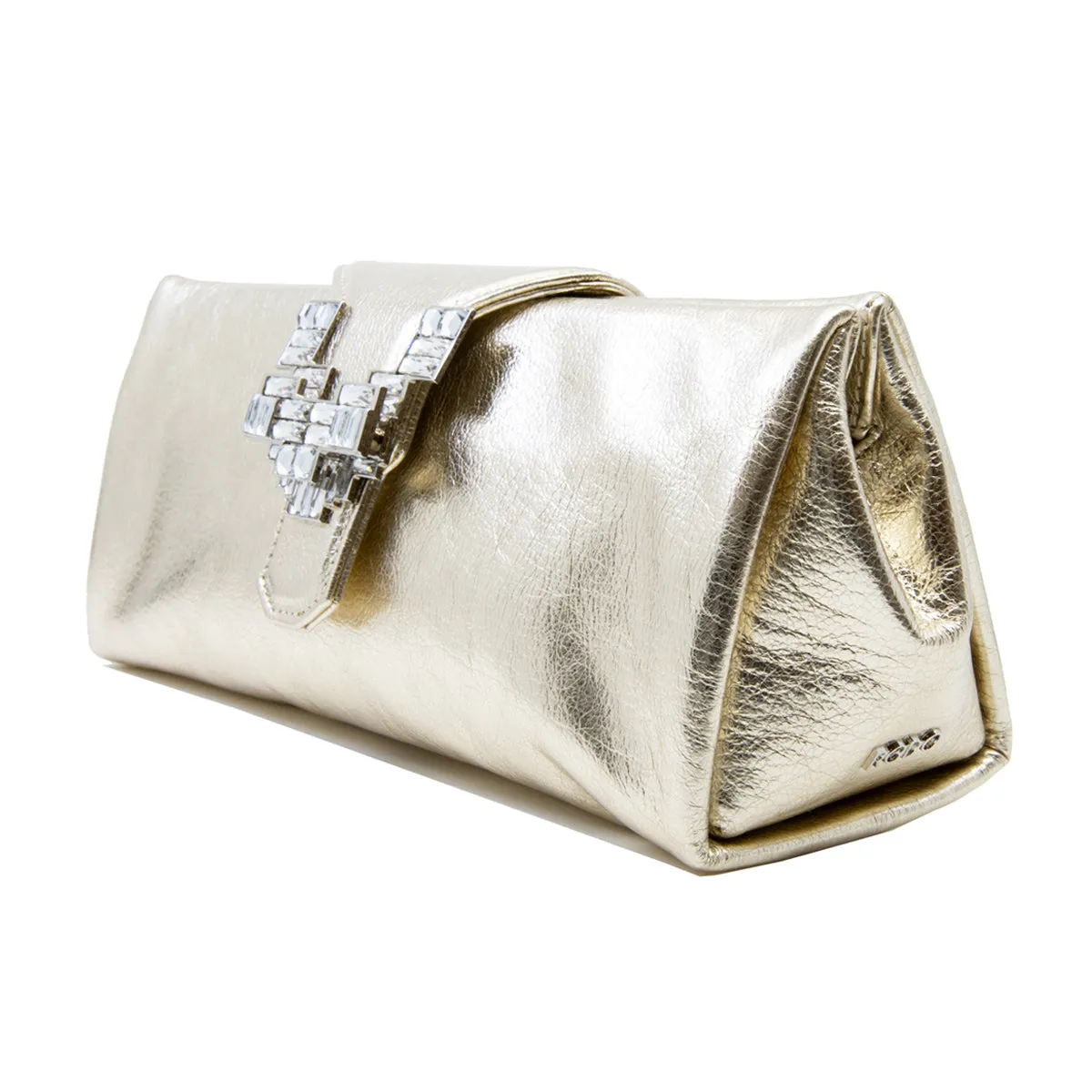 Anthea Embellished Leather Clutch Bag