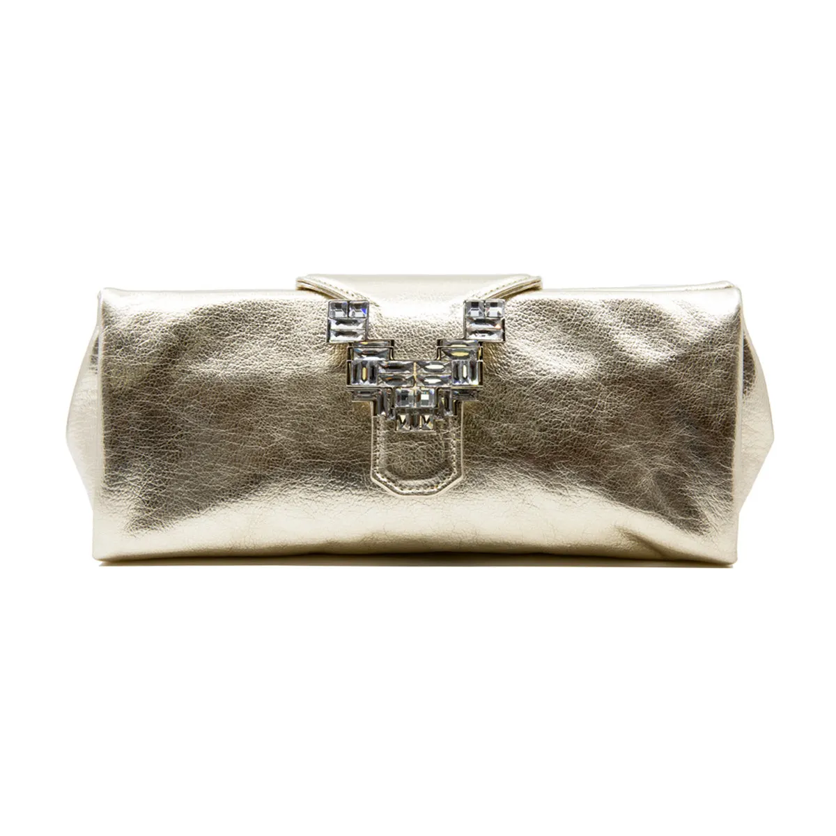 Anthea Embellished Leather Clutch Bag