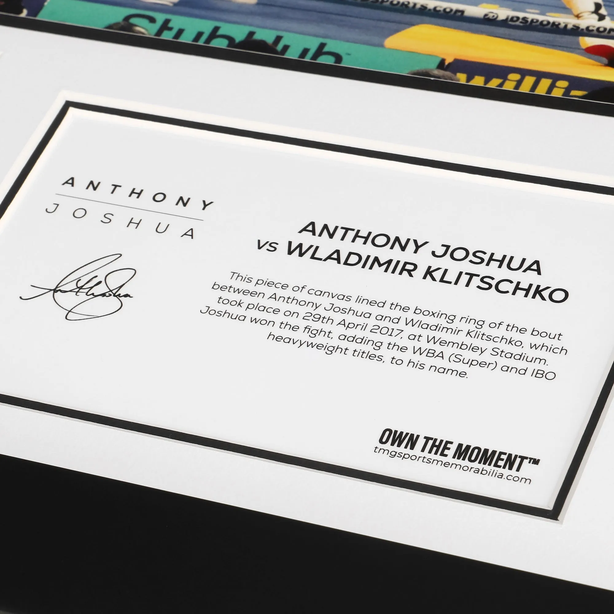 Anthony Joshua vs Wladimir Klitschko Fight Canvas & Photo – Jab