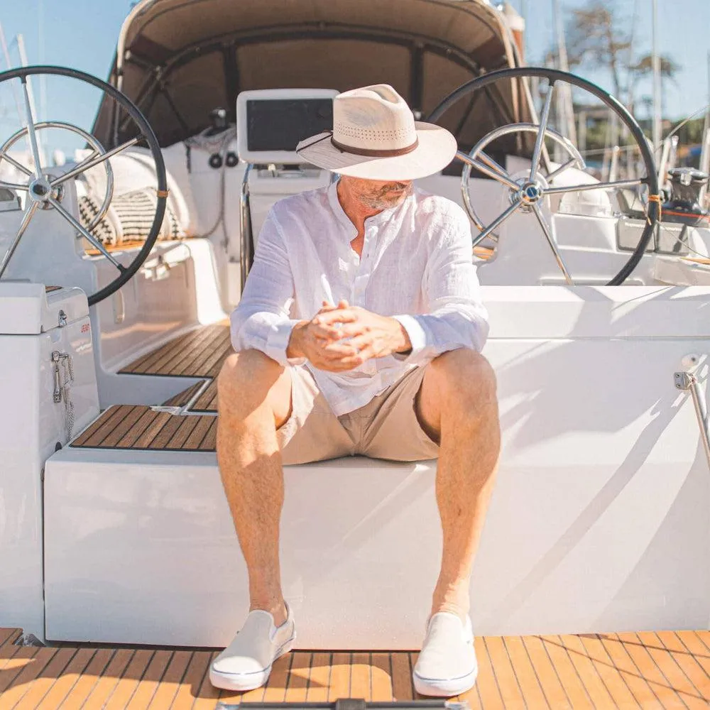 Barcelona | Mens Wide Brim Straw Sun Hat