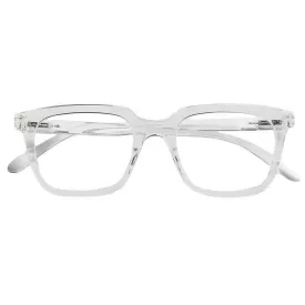 Barner Holly Glossy Blue Light Reading Glasses - Crystal Clear