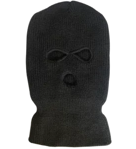 Black Knit Ski Mask