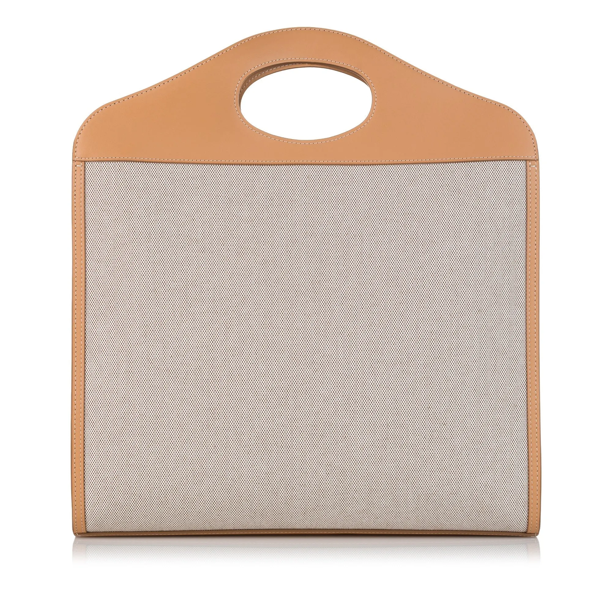 Brown Burberry Canvas Pocket Tote