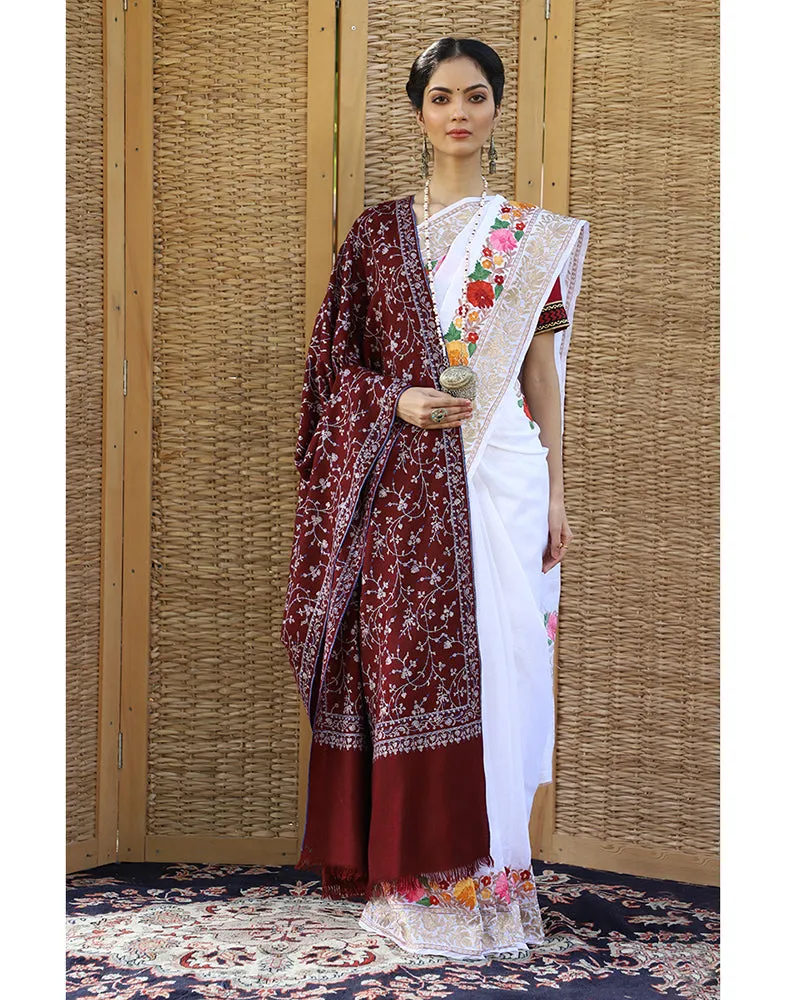 Brown Jaldaar Pashmina Shawl