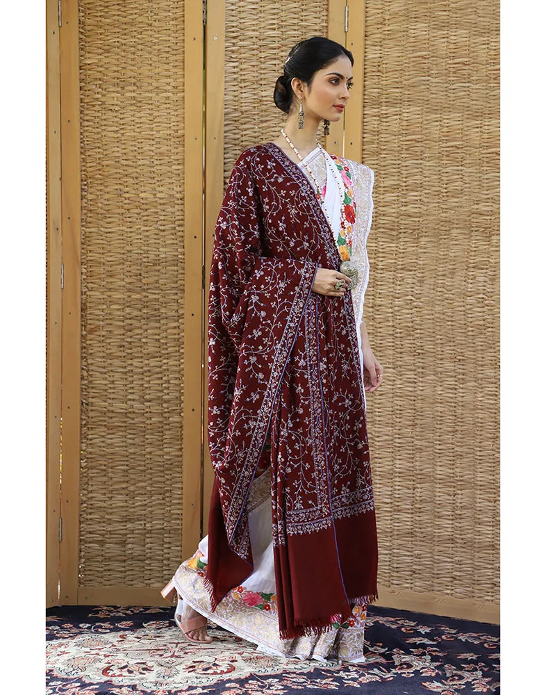 Brown Jaldaar Pashmina Shawl