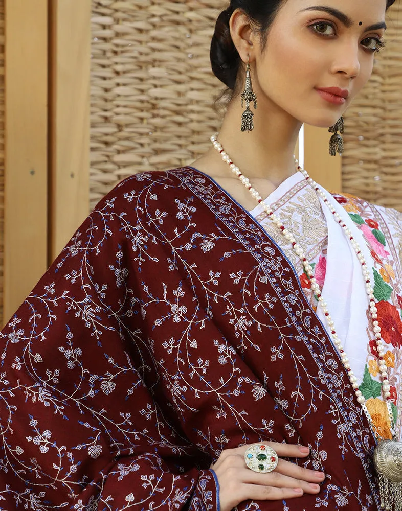 Brown Jaldaar Pashmina Shawl