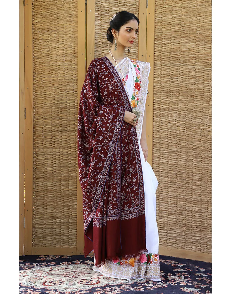 Brown Jaldaar Pashmina Shawl