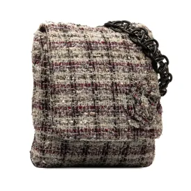 Chanel Tweed Camellia Crossbody Crossbody Bag