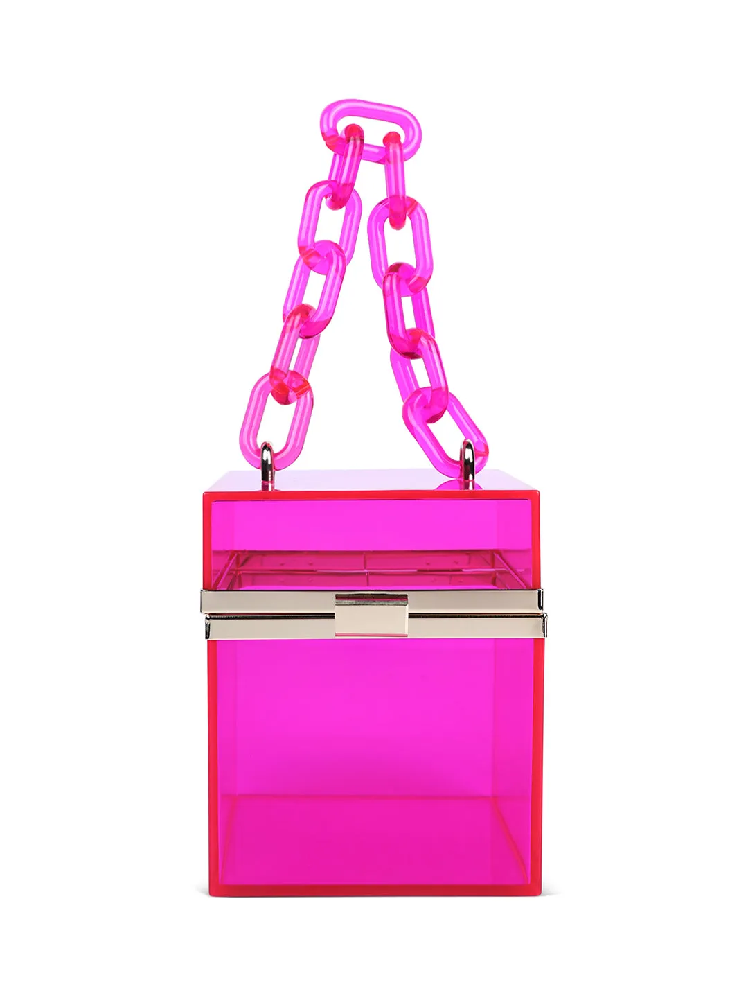Cuboid Clear Box Clutch Bag