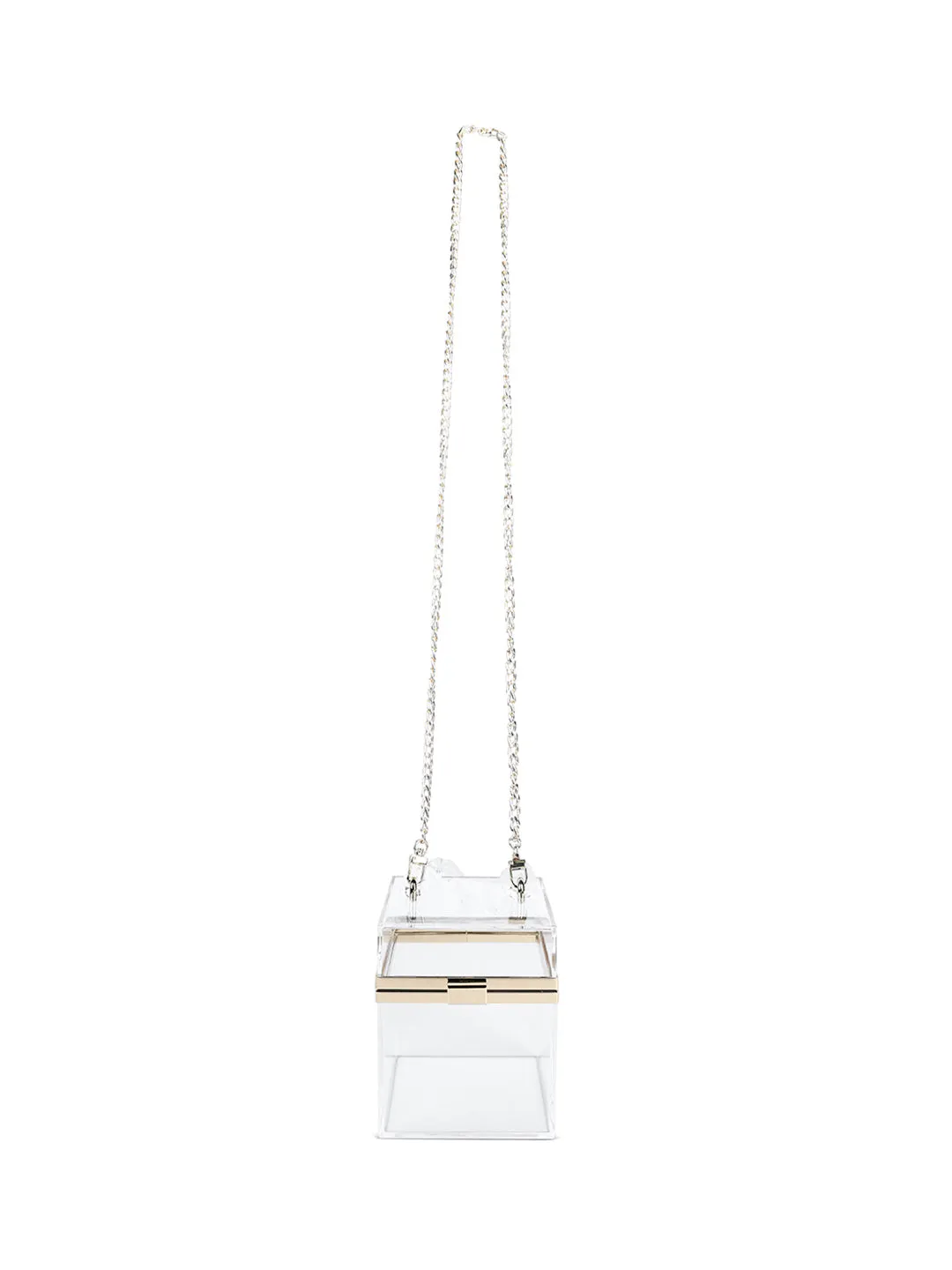 Cuboid Clear Box Clutch Bag
