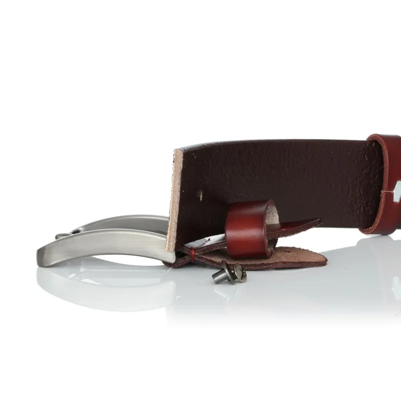 Designer Cow Leather Belt - Classic Style