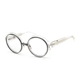 Dita Women's Sunglasses - Silver and Clear Frame | MICRO-ROUND (DTS406-A-03) A-03