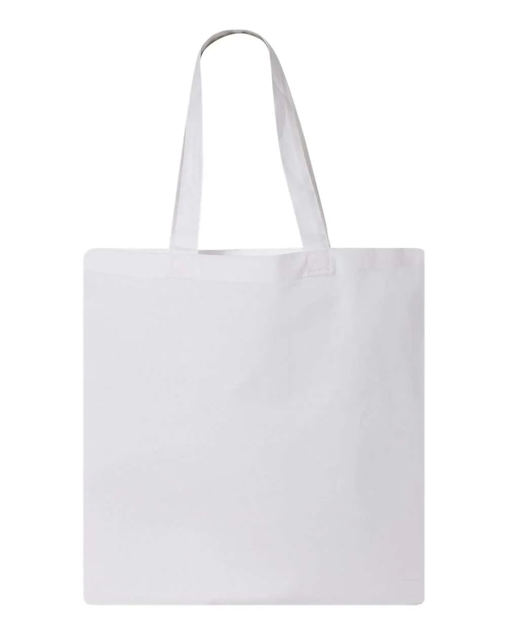 Economical Tote Bag | Q-Tees QTB | Medium Embroidery (7" X 7")