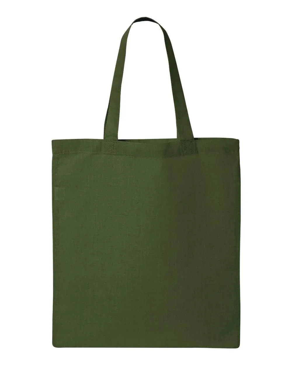 Economical Tote Bag | Q-Tees QTB | Medium Embroidery (7" X 7")