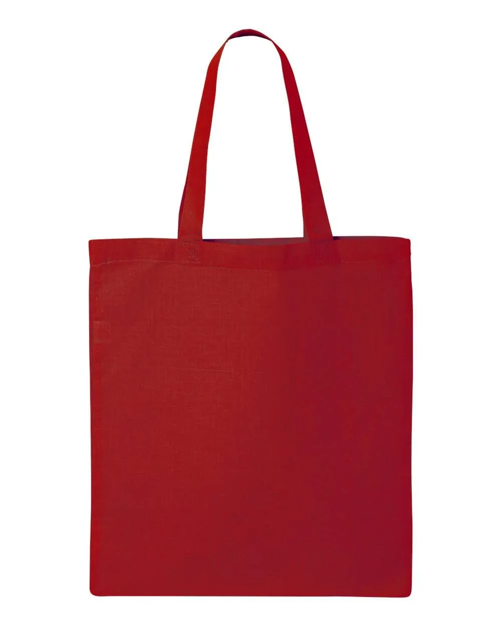 Economical Tote Bag | Q-Tees QTB | Medium Embroidery (7" X 7")