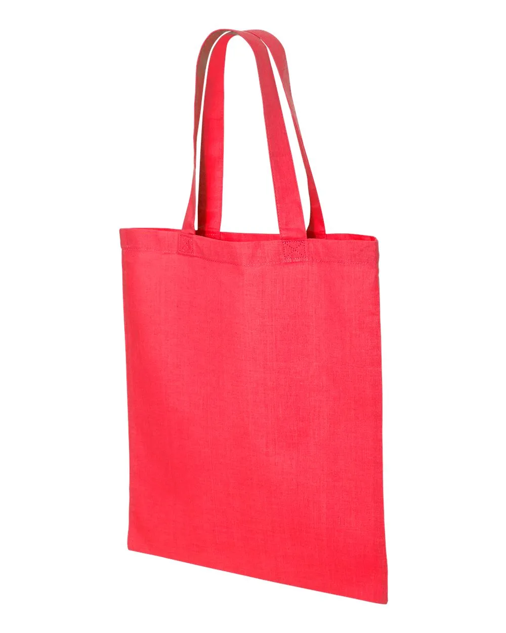 Economical Tote Bag | Q-Tees QTB | Medium Embroidery (7" X 7")