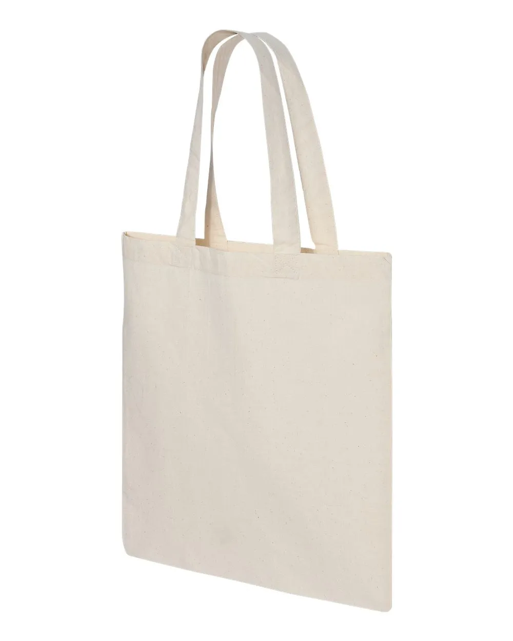 Economical Tote Bag | Q-Tees QTB | Medium Embroidery (7" X 7")