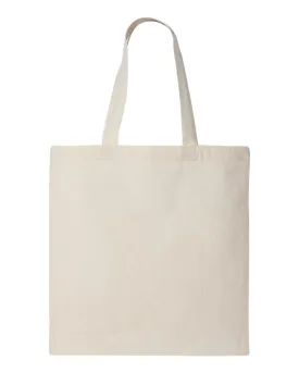 Economical Tote Bag | Q-Tees QTB | Medium Embroidery (7" X 7")