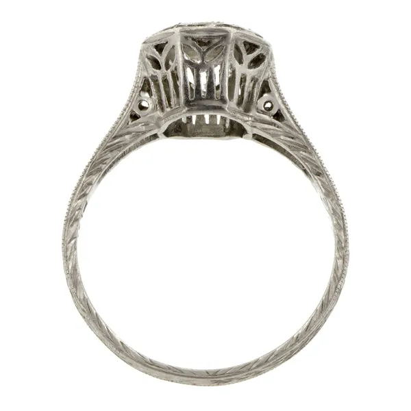Edwardian Diamond Engagement Ring, Old Euro 1.10ct