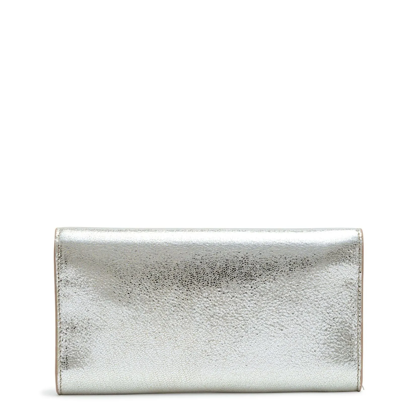 Emmie Metallic Leather Clutch