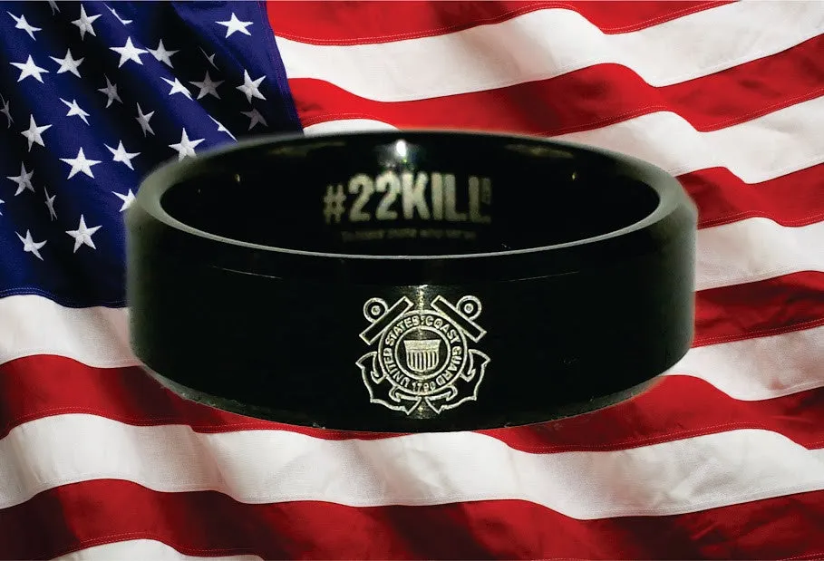 Engraved Honor Ring (Coast Guard)