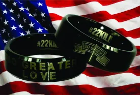 Engraved Honor Ring ("No Greater Love")