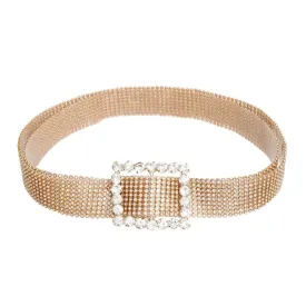 Flaunt This Buckle Belt Gold Tone Ladies