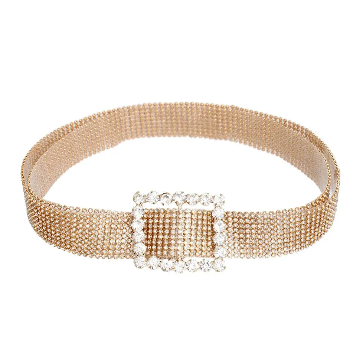 Flaunt This Buckle Belt Gold Tone Ladies