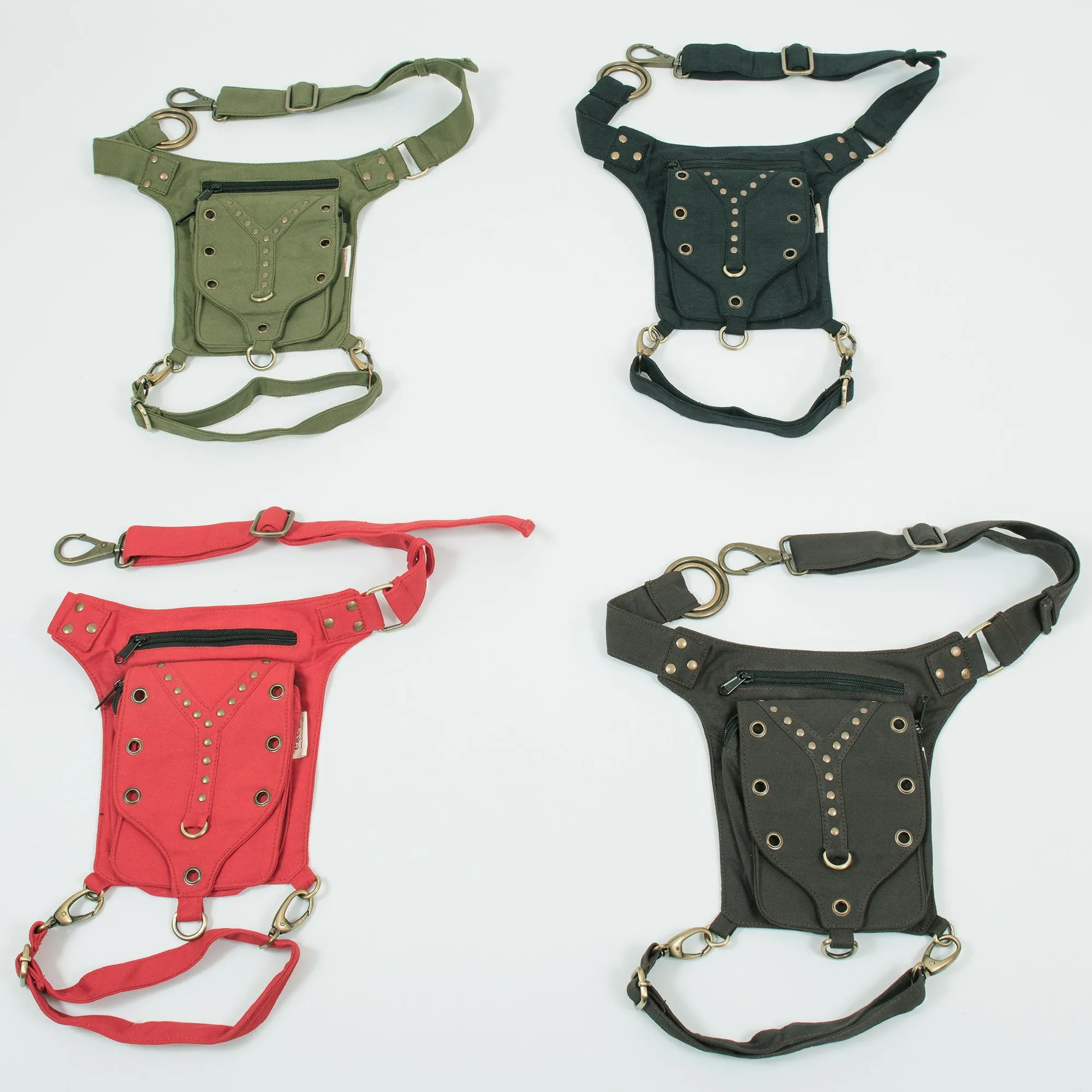 Ganesh Single Pocket Belt with Leg Strap