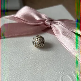 Genuine Pandora Essence Two Tone White Quartz Hope Gemstone Charm