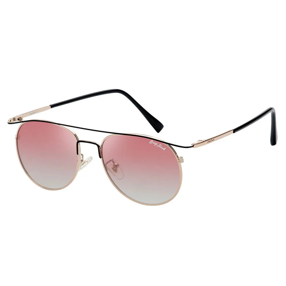 GREY JACK Round Metal Stylish Polarized Sunglasses for Women 2314