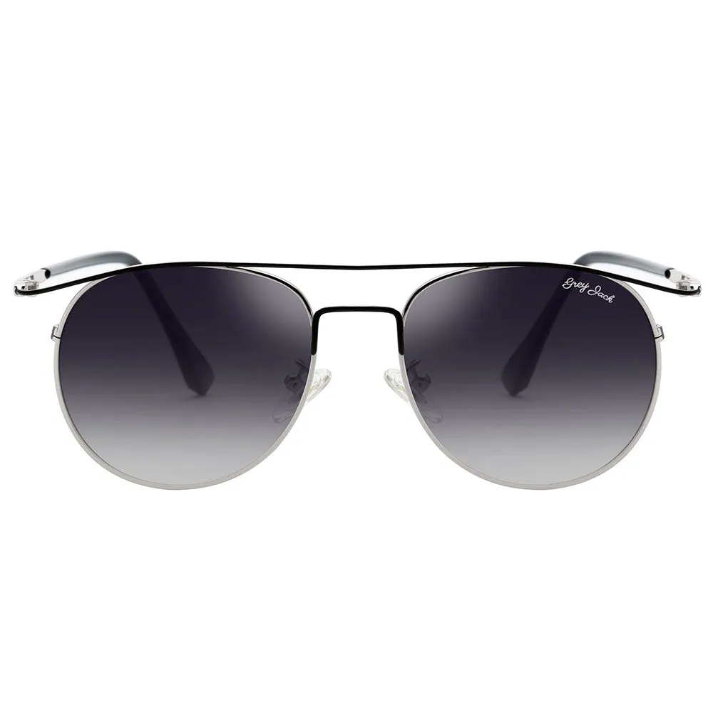 GREY JACK Round Metal Stylish Polarized Sunglasses for Women 2314