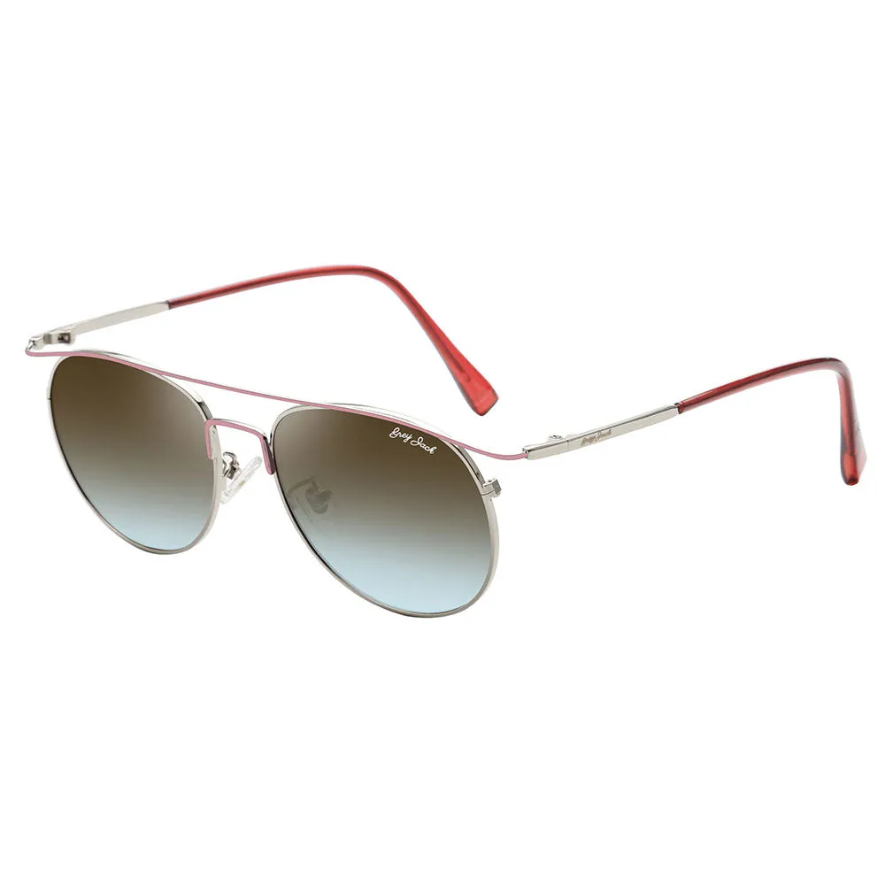 GREY JACK Round Metal Stylish Polarized Sunglasses for Women 2314