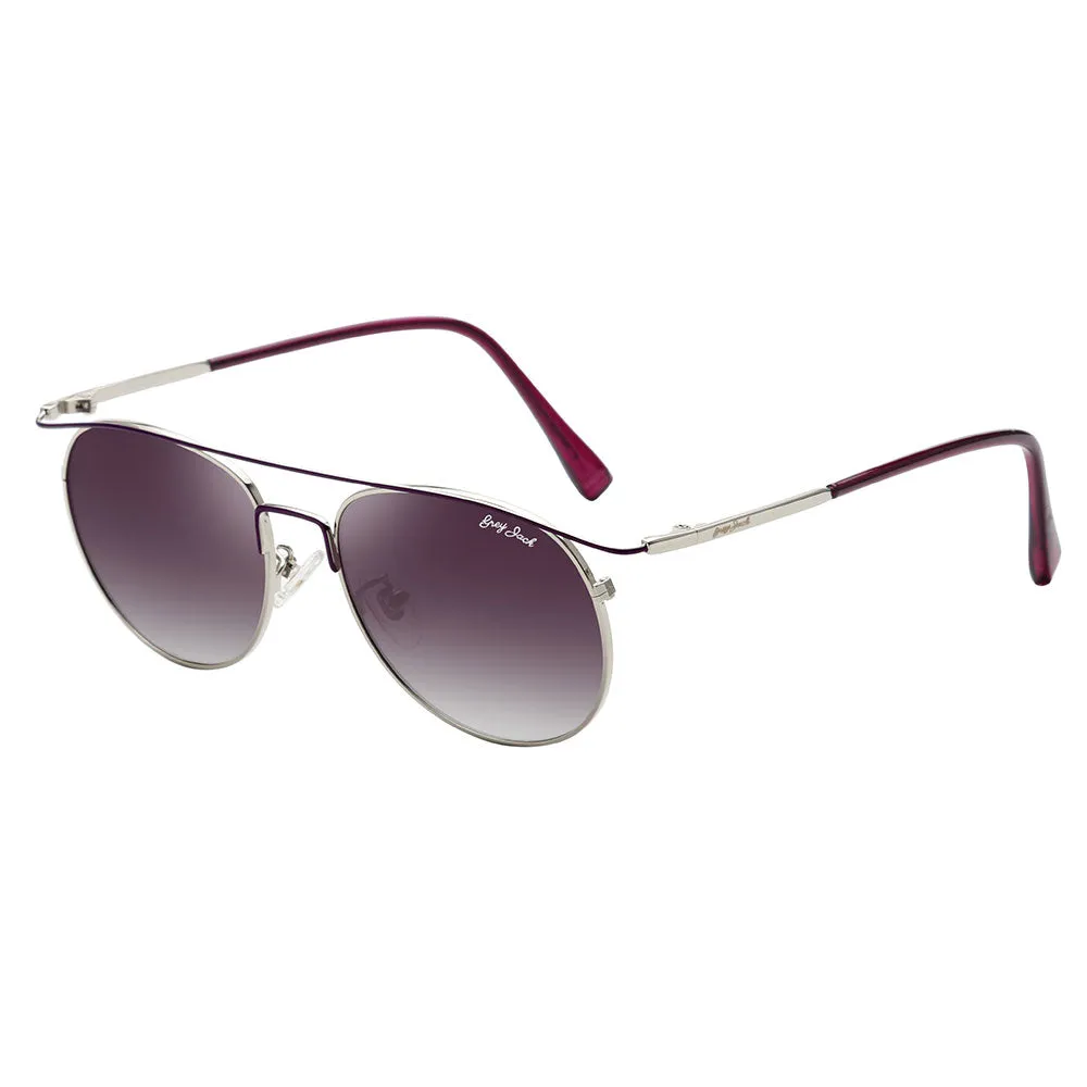 GREY JACK Round Metal Stylish Polarized Sunglasses for Women 2314