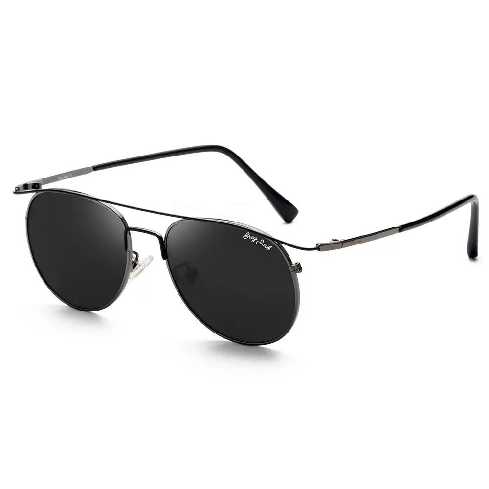 GREY JACK Round Metal Stylish Polarized Sunglasses for Women 2314