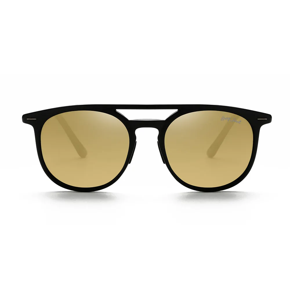 GREY JACK Round Polarized Sunglasses for Men Women UV Protected 5003