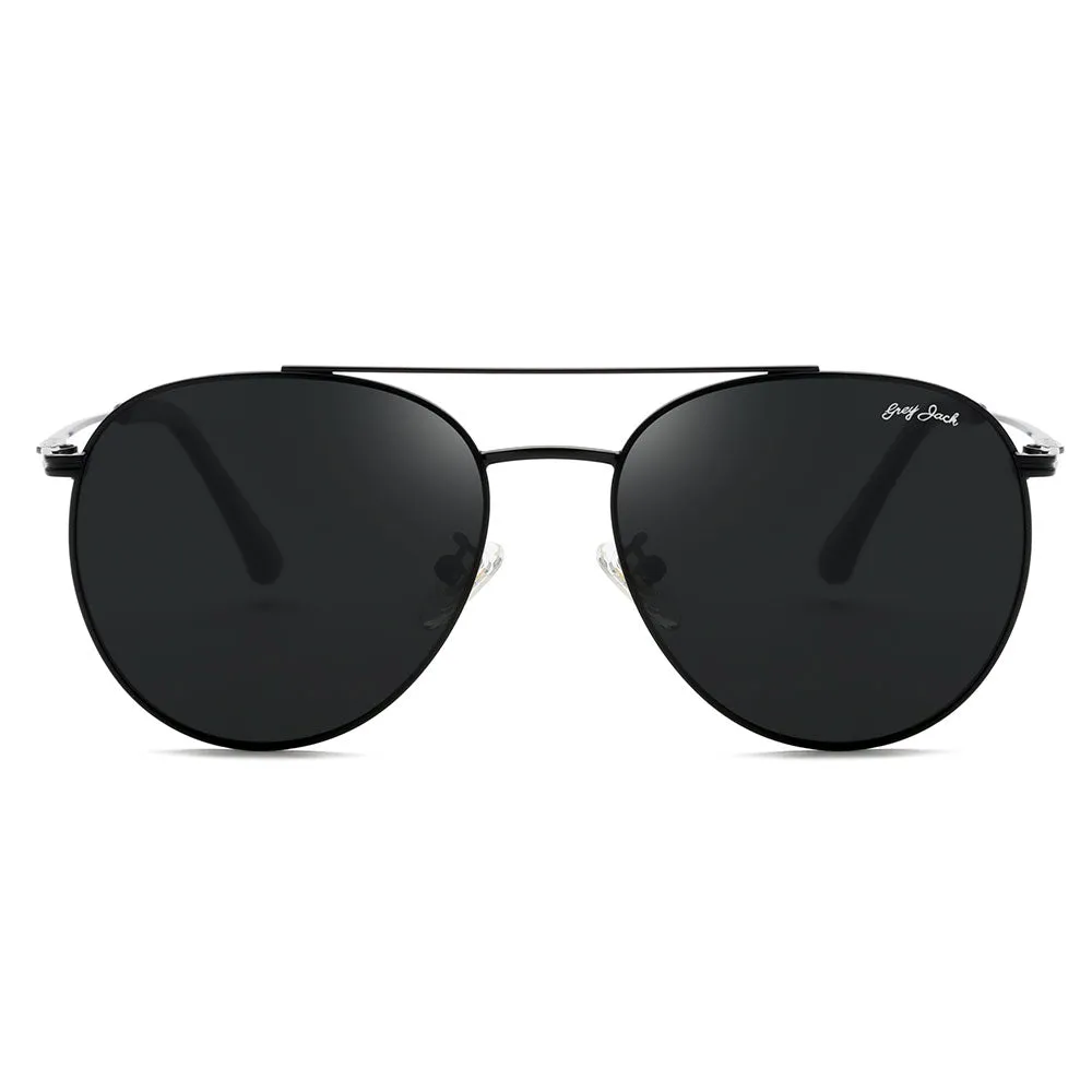 GRYE JACK Metal Round Polarized UV400 Protected Sunglasses for Women 2312