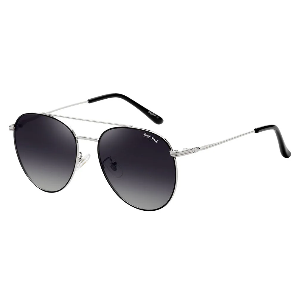 GRYE JACK Metal Round Polarized UV400 Protected Sunglasses for Women 2312