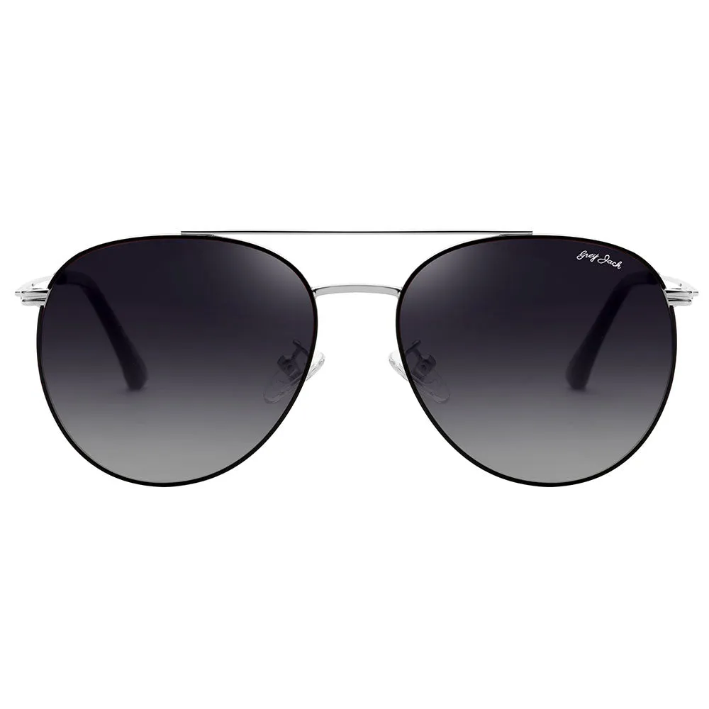 GRYE JACK Metal Round Polarized UV400 Protected Sunglasses for Women 2312