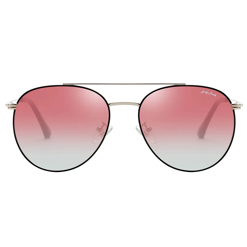 GRYE JACK Metal Round Polarized UV400 Protected Sunglasses for Women 2312
