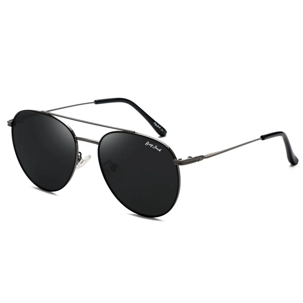 GRYE JACK Metal Round Polarized UV400 Protected Sunglasses for Women 2312
