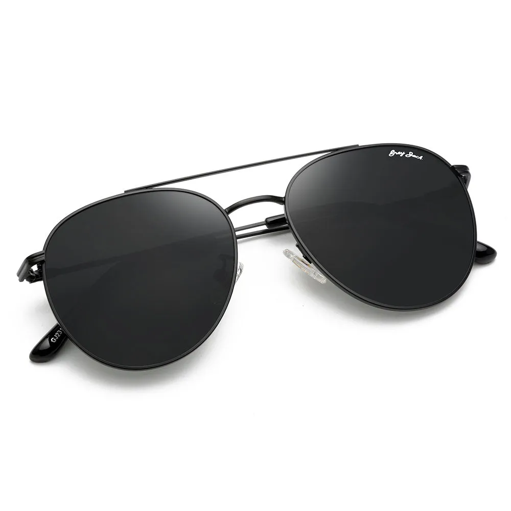 GRYE JACK Metal Round Polarized UV400 Protected Sunglasses for Women 2312